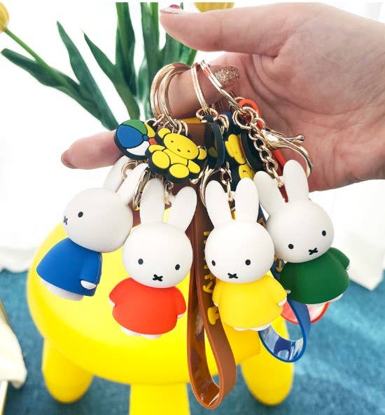 Green Miffy Character Figure Key Holder | Bag Charm | Gift Key Ring