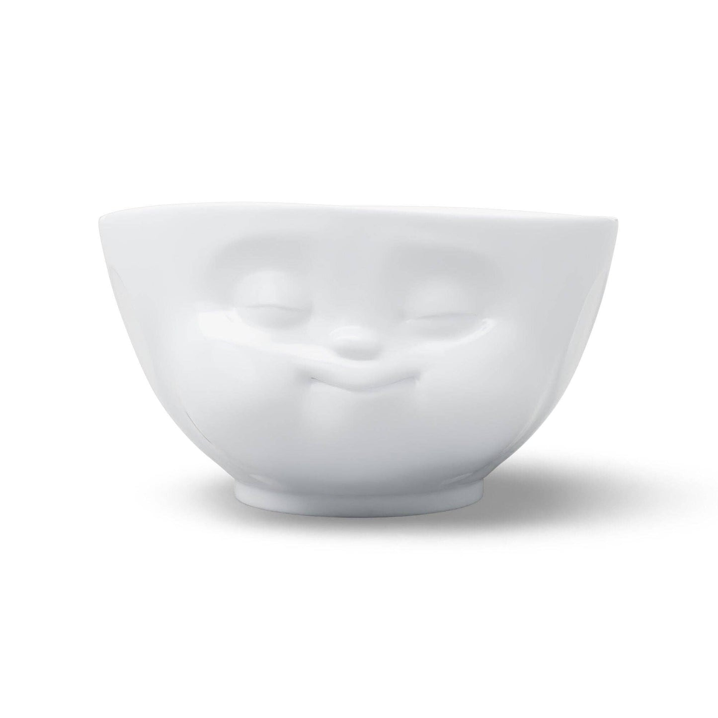 16 Oz. Bowl, Munching Face, White