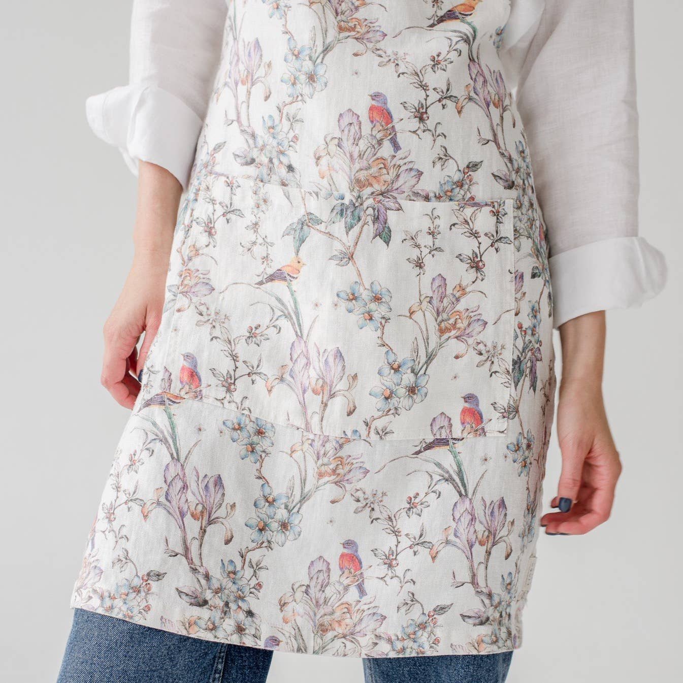 Daily Apron | Birds Linen