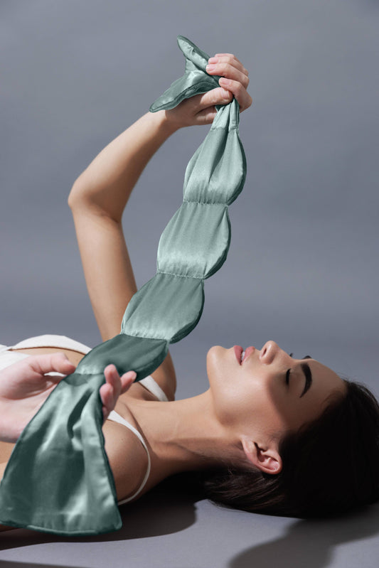 Silk Weighted Sleep Mask- Willow - Eye Mask