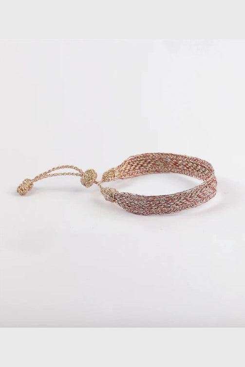Izy n°1 bracelet in Rose Gold Brick Red