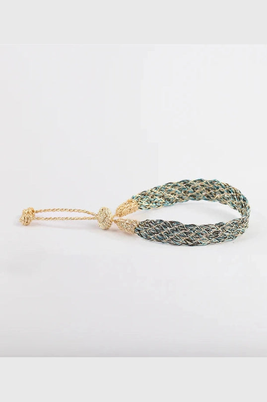 Lines n°1 bracelet in Gold Turquoise