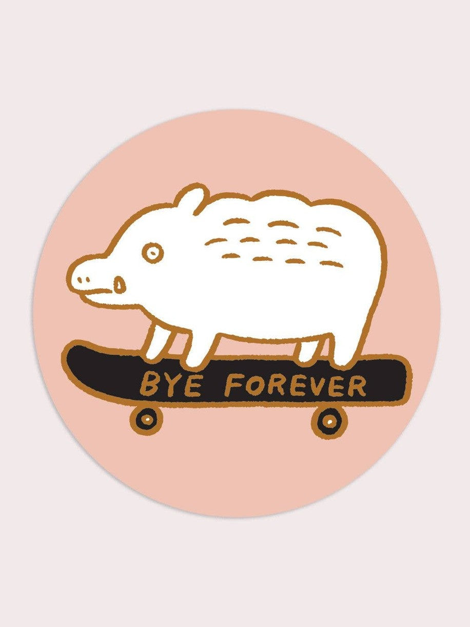 Bye Forever (Boar) Vinyl Sticker
