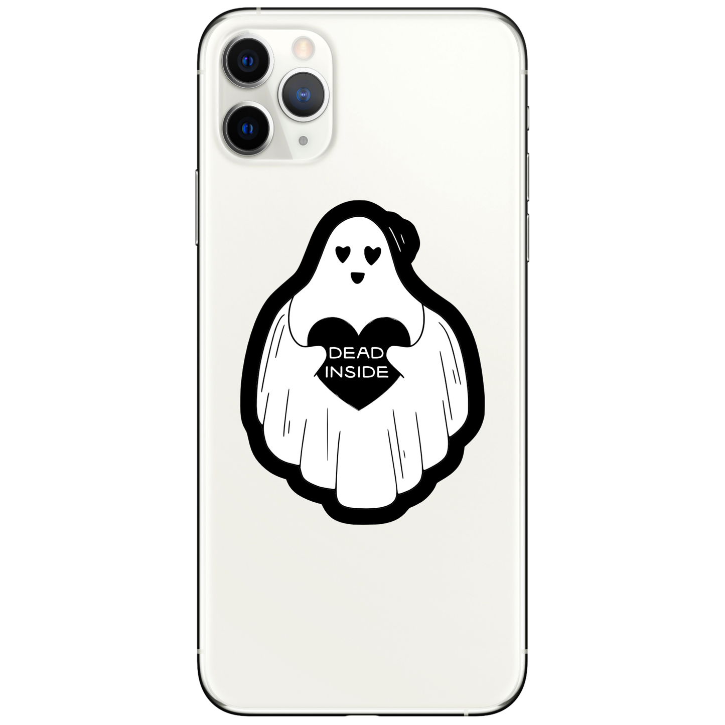 Dead Inside Funny Sarcastic Ghost High Quality Vinyl Sticker