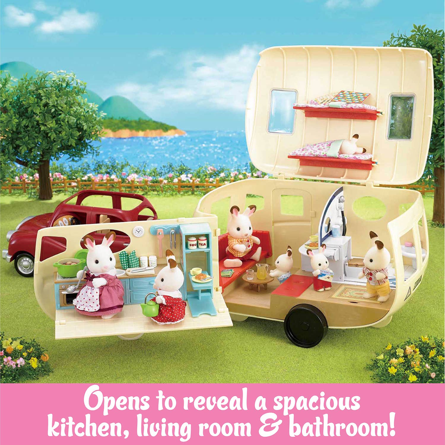 Doll Vehicle, Caravan Camper Set, Collectible Toys