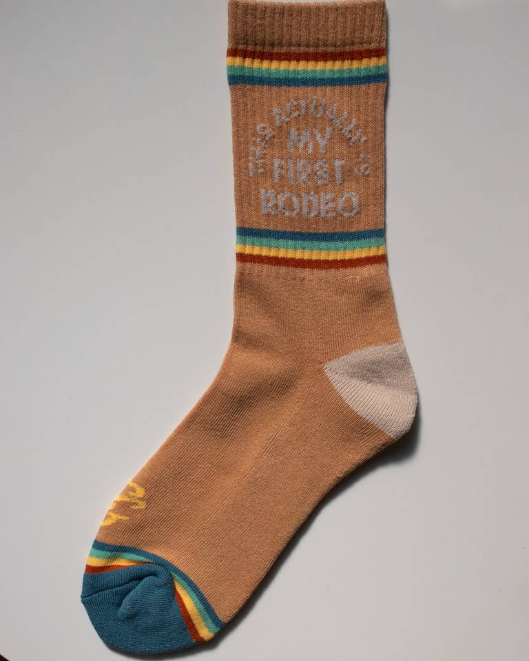 Actually My First Rodeo Western Socks