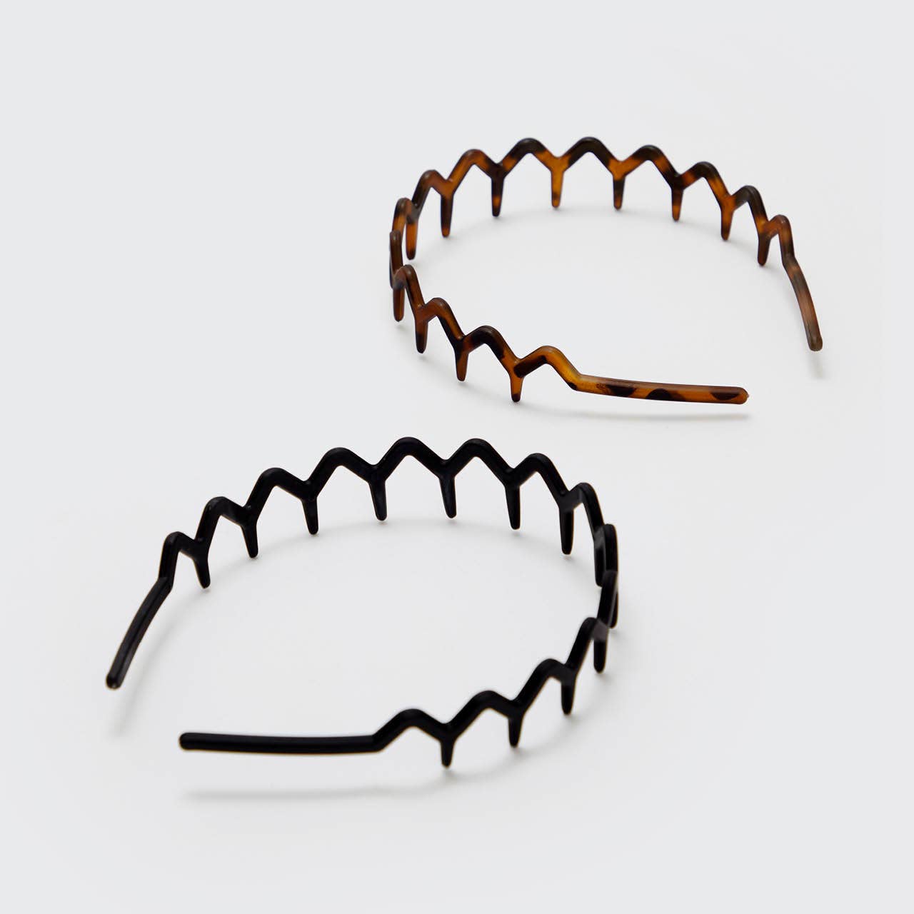 Zig Zag Headband 2pc | Black + Tort