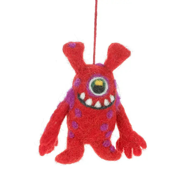 Handmade Felt Moody Monsters Hanging Decorations