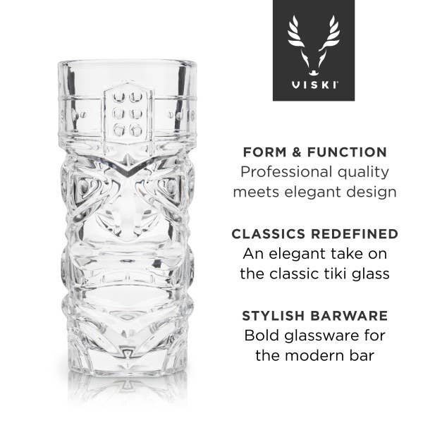 Crystal Tiki Glasses Set of 2