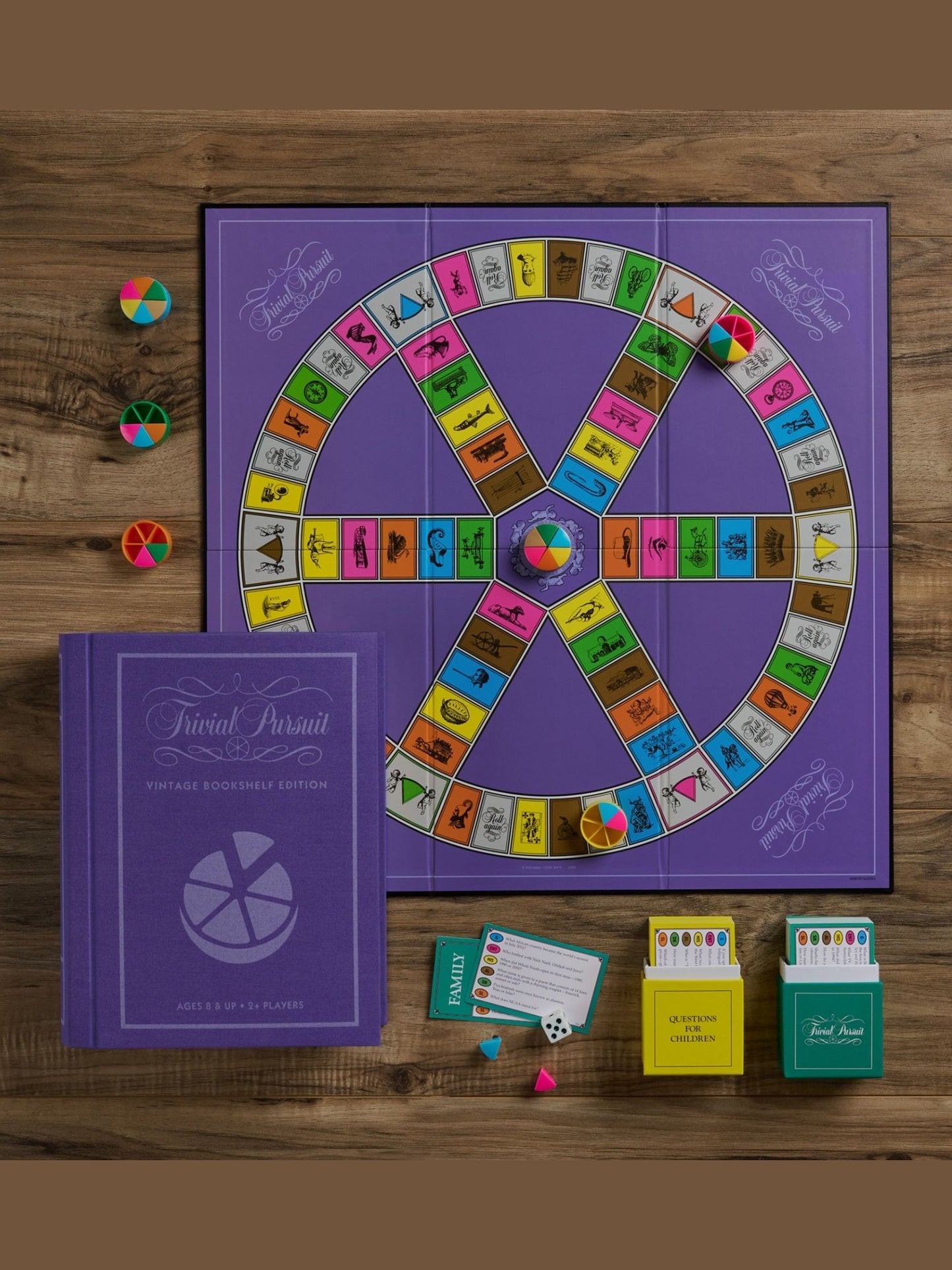 WS Game Company Trivial Pursuit Vintage Bookshelf Edition
