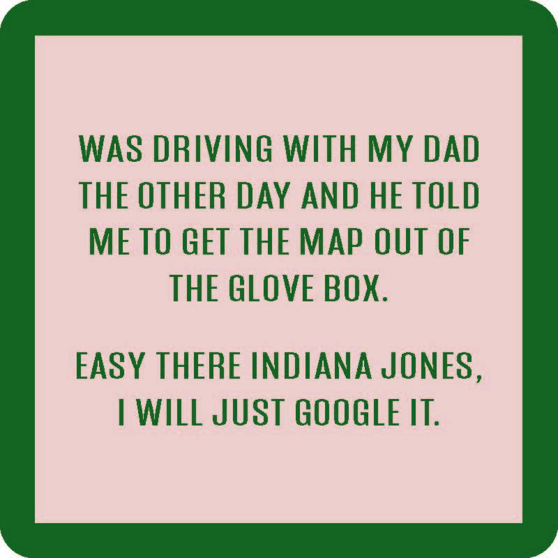 COASTER Indiana Jones | Funny Party Gift | Home Bar Decor