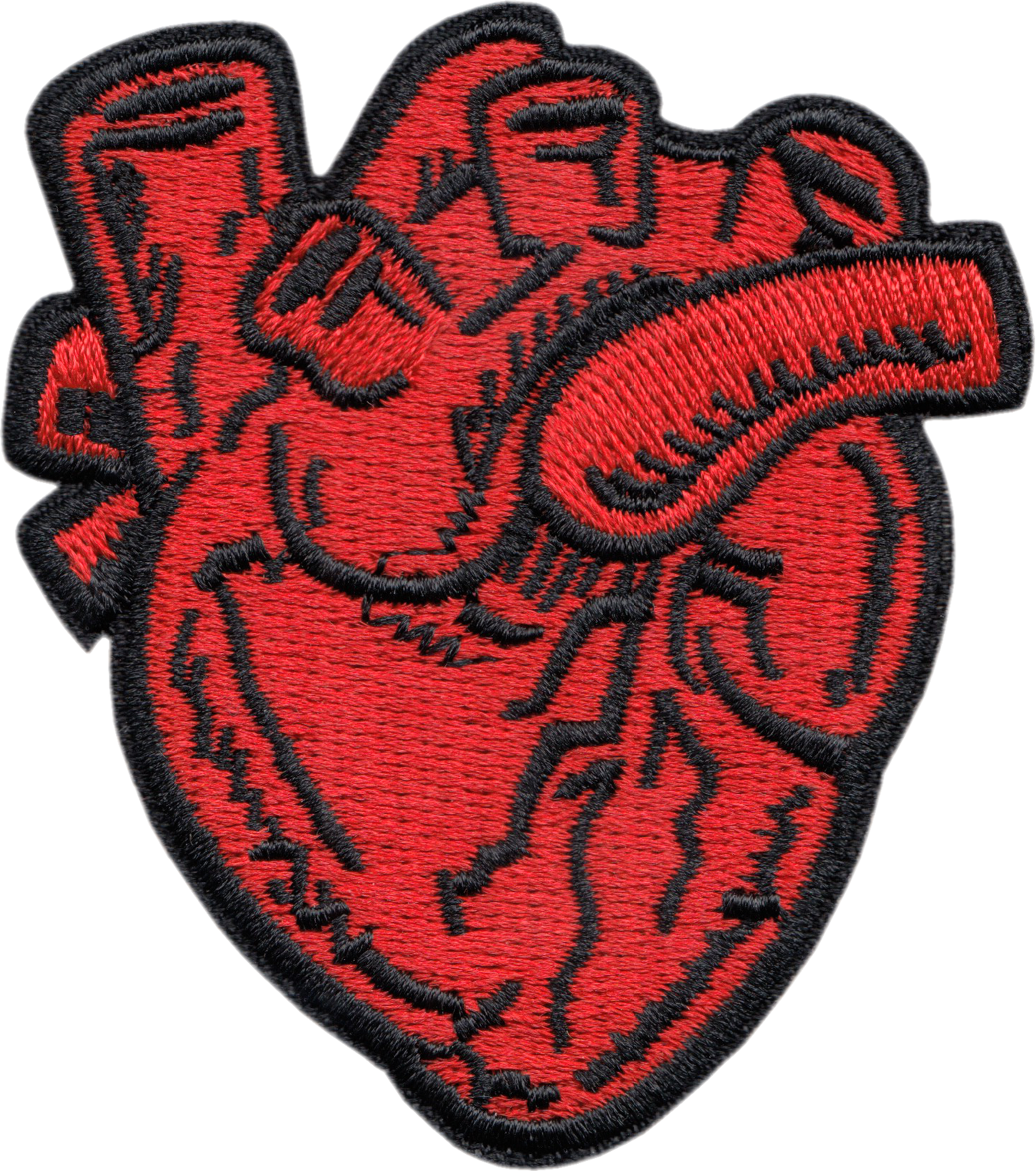 Patch - Red Anatomical Heart - Goth Punk Medical Vibes