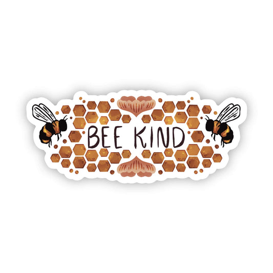Bee Kind Honeycomb Sticker