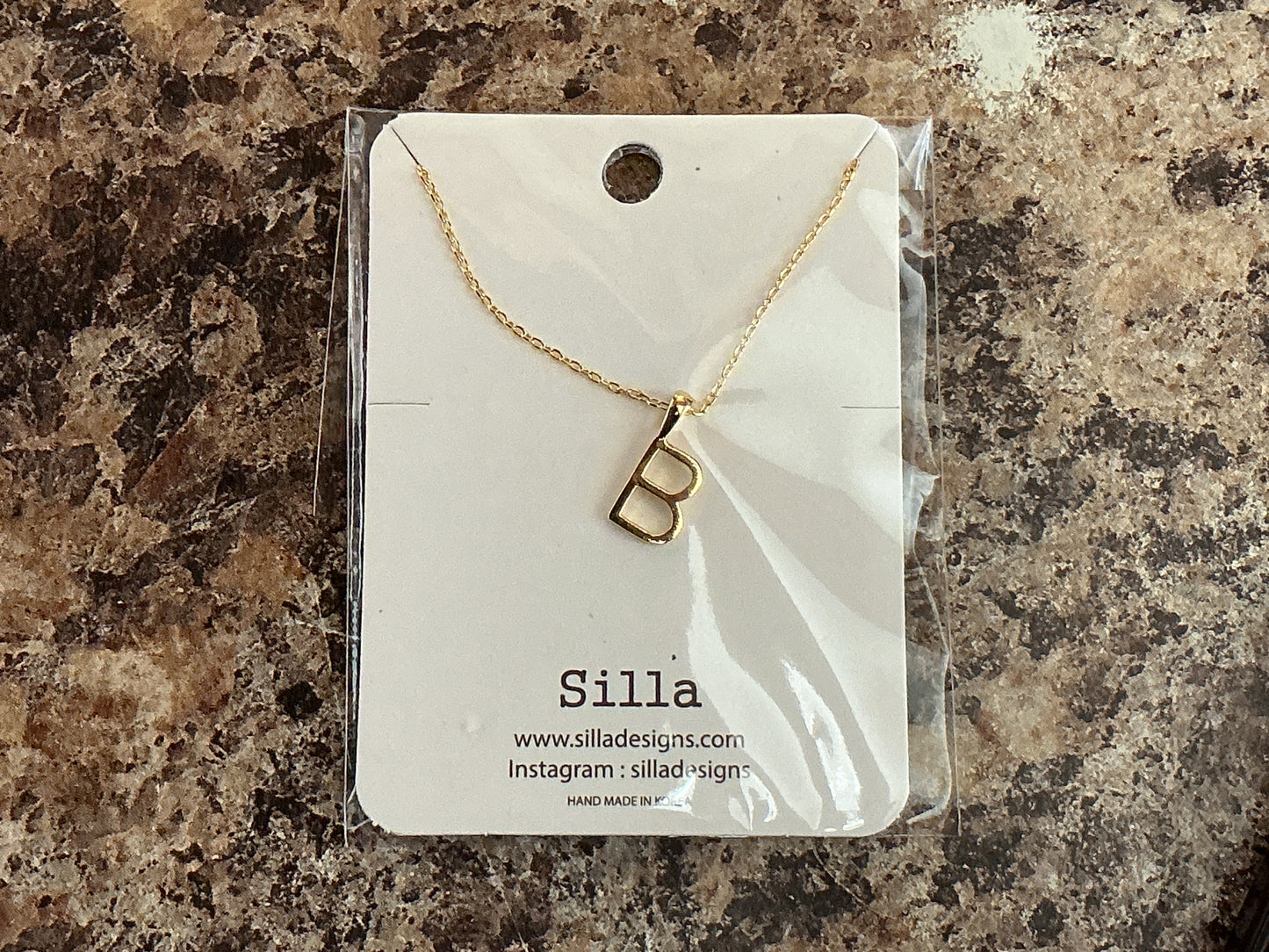 "B" Necklace