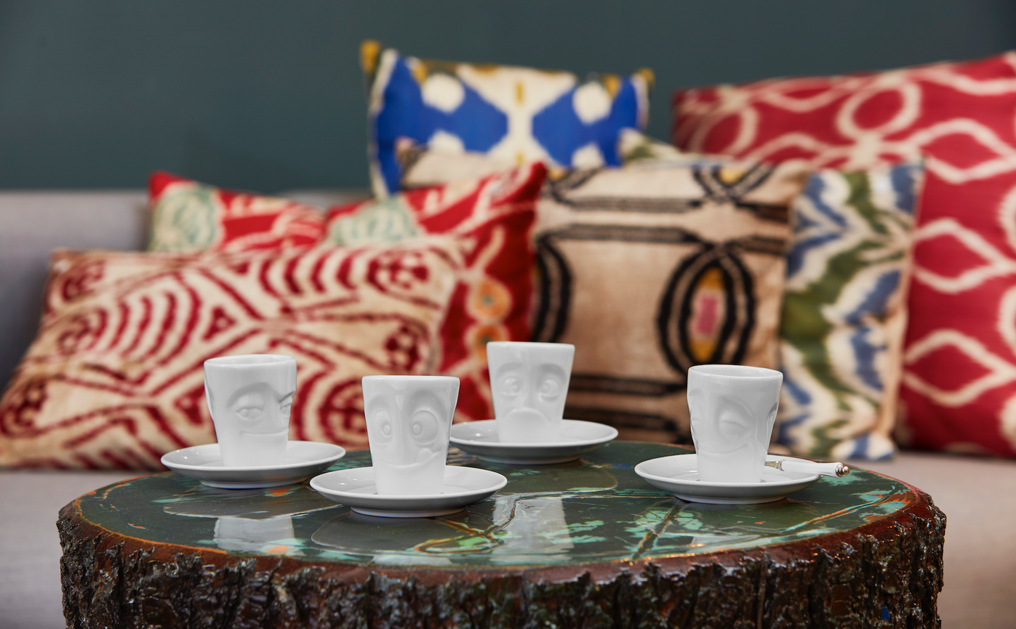 Cheery Face Espresso Cup with Saucer