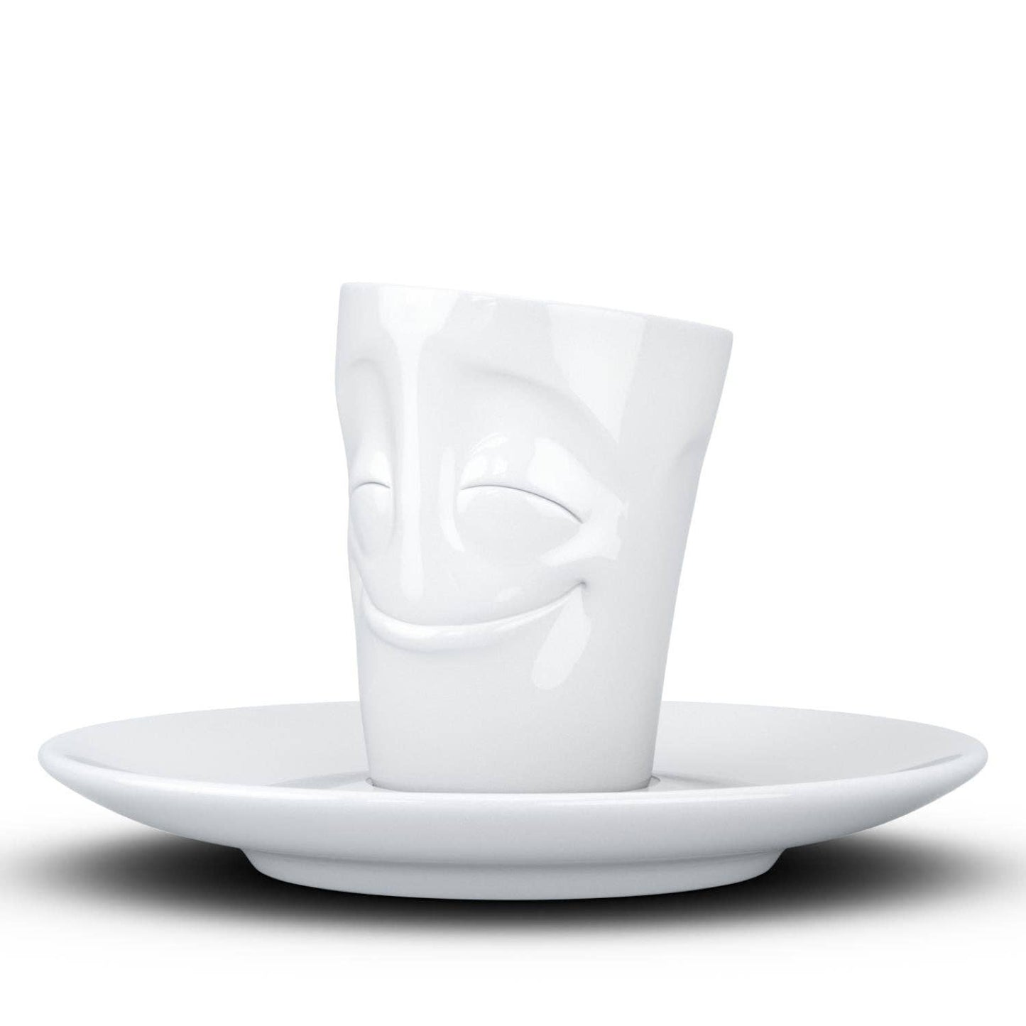 Cheery Face Espresso Cup with Saucer