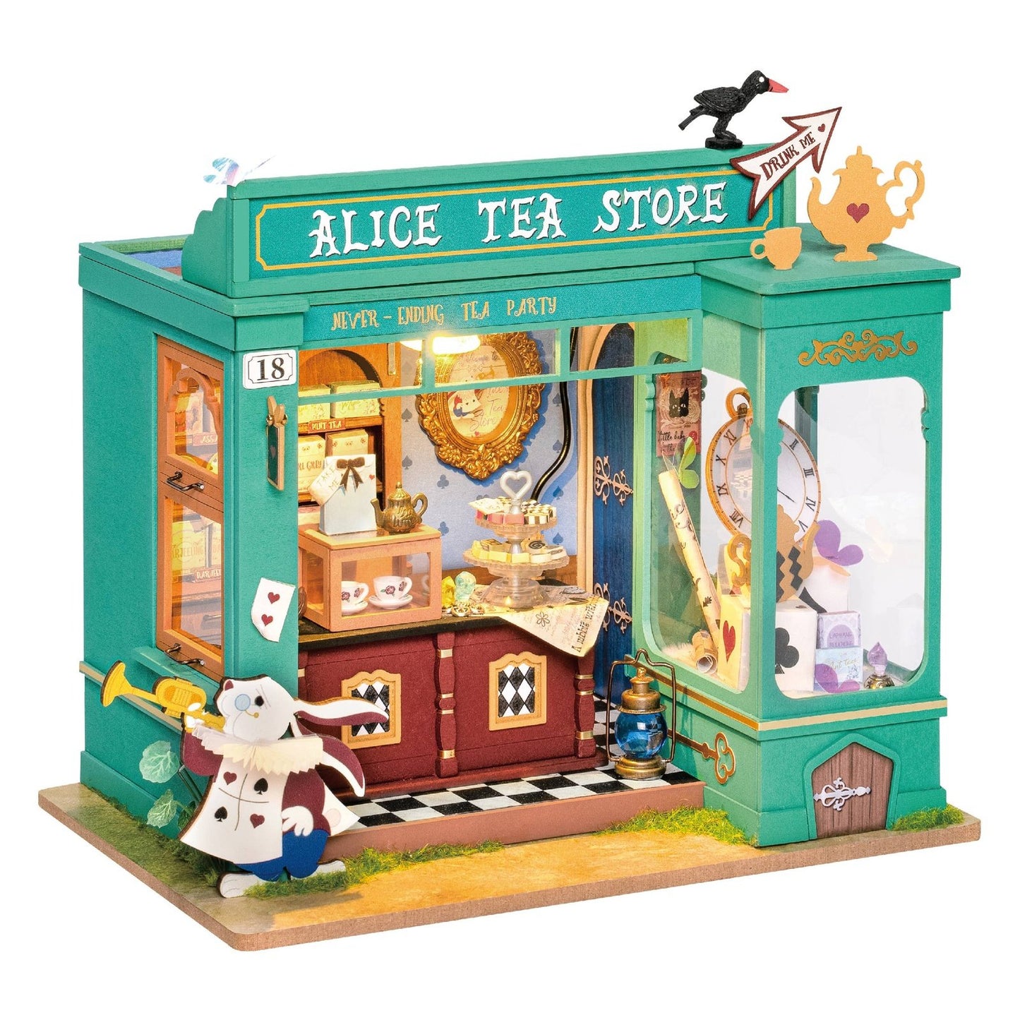 DIY Miniature Model Kit: Alice's Tea Store