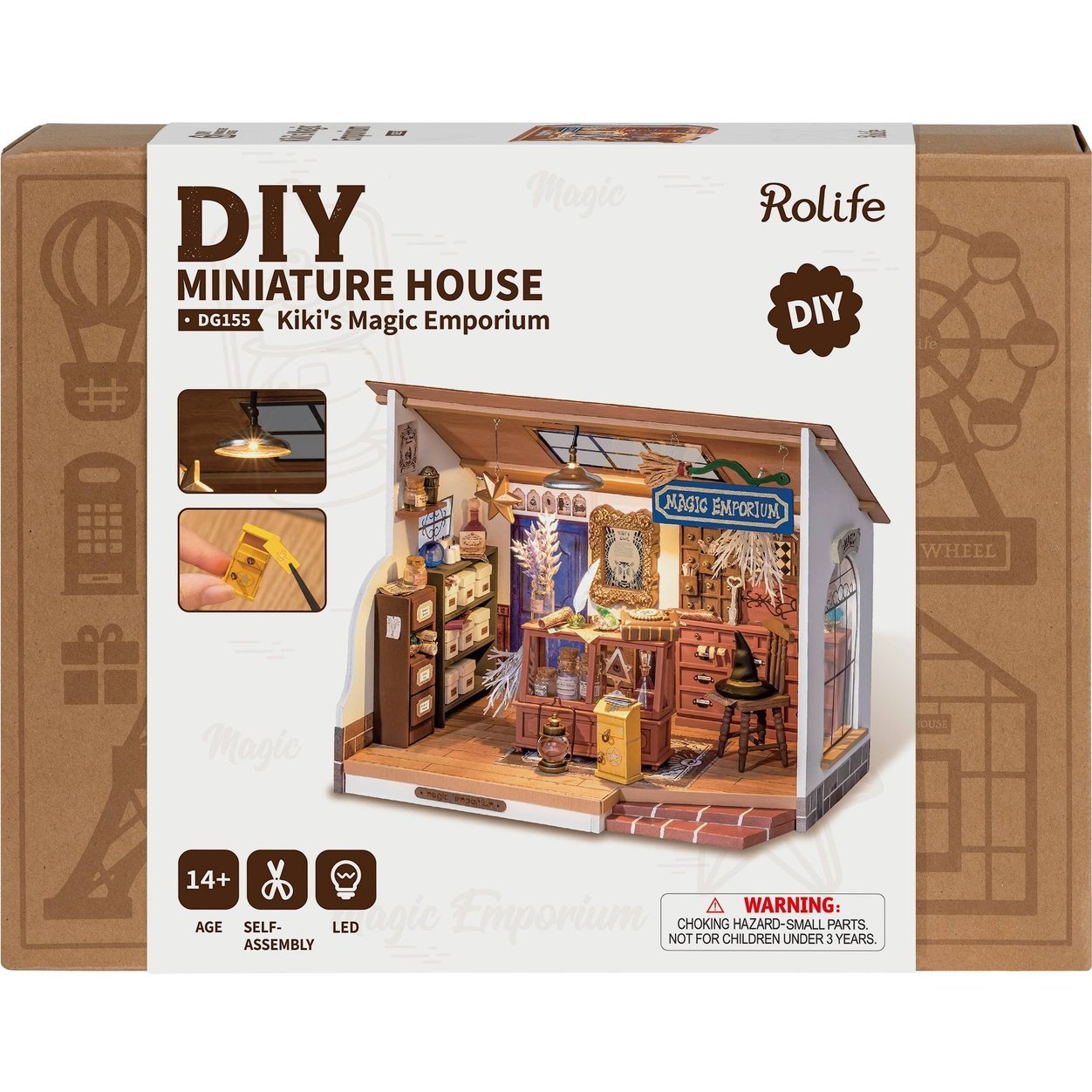 DIY Miniature Model Kit: Kiki's Magic Emporium