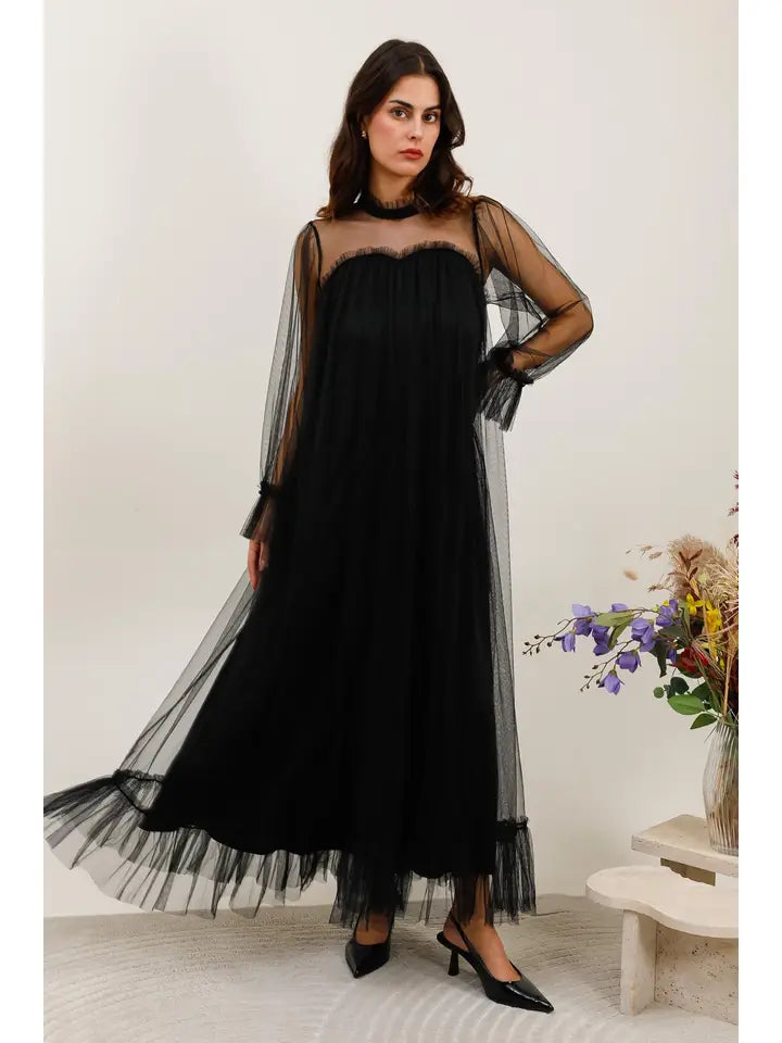 Iryna Long Tulle Dress
