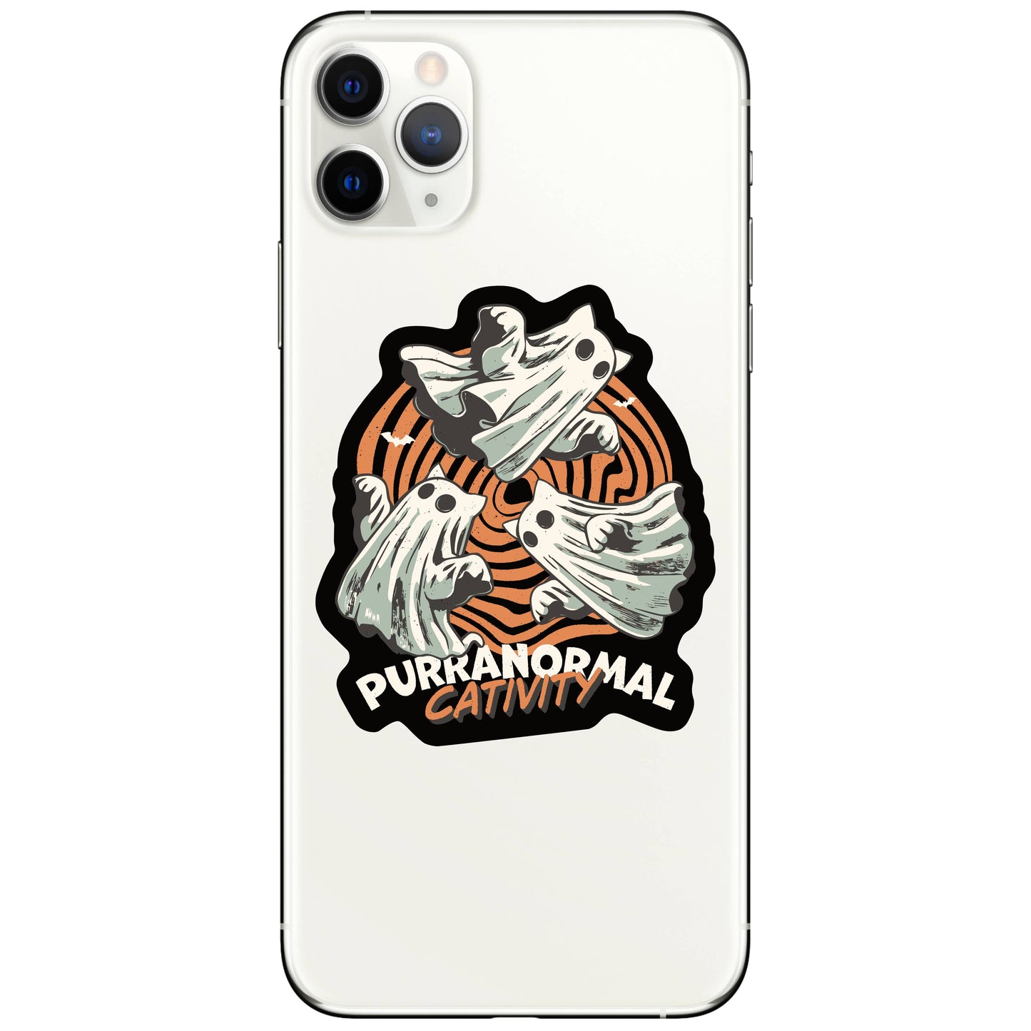 Halloween Fall Cats Ghost Pets High Quality Vinyl Sticker