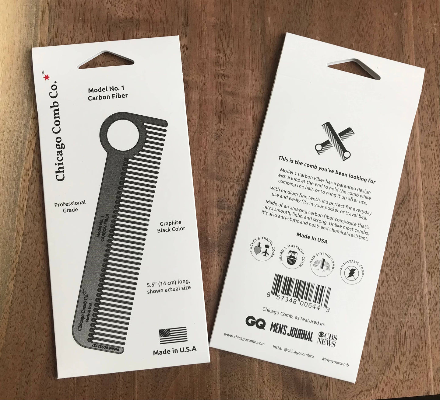 Model No. 1 Carbon Fiber Comb