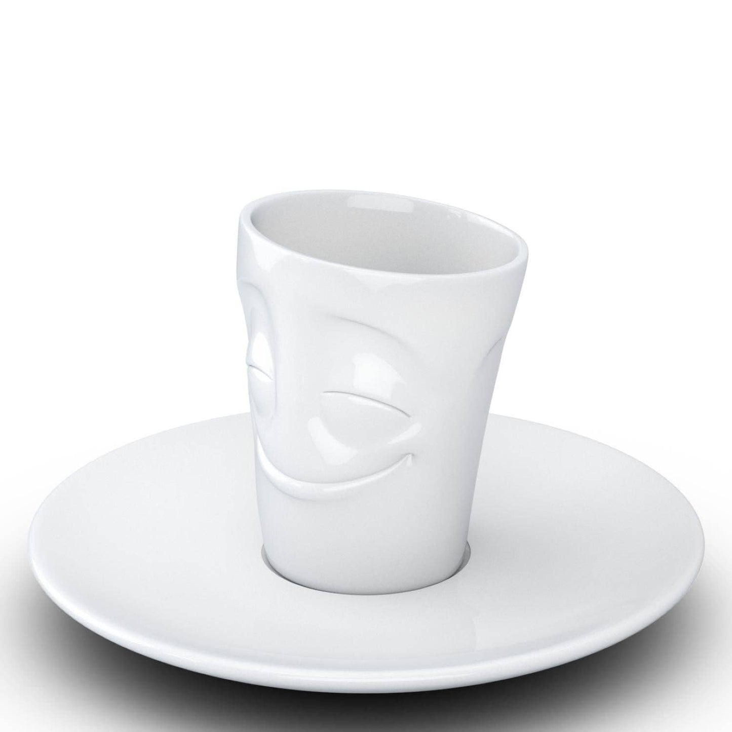 Cheery Face Espresso Cup with Saucer