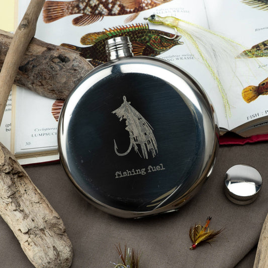 Fishing Fuel Hip Flask | Stainless Steel