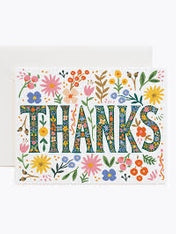 Floral Thanks Card
