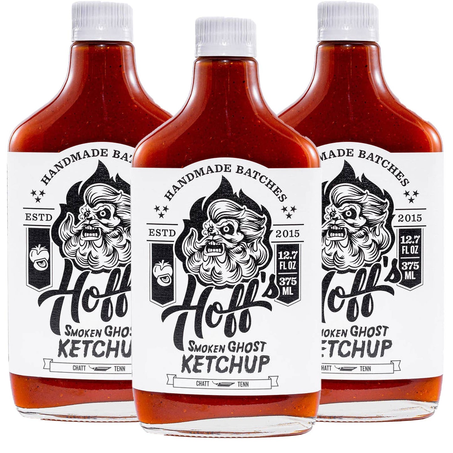 Smoken Ghost Ketchup - Hoff's Spicy Ketchup - 12.7oz