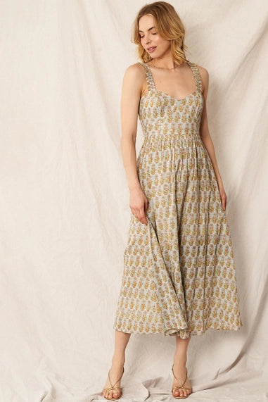 Sweetheart Neckline Maxi Dress with Lurex