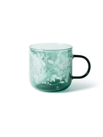 Flower Nouveau Glass Mug