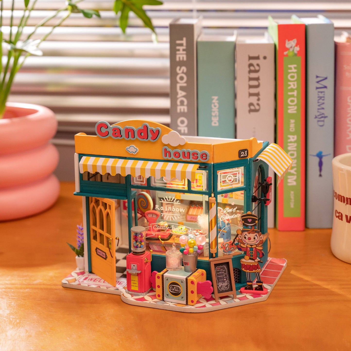 DIY Miniature Model Kit: Rainbow Candy House