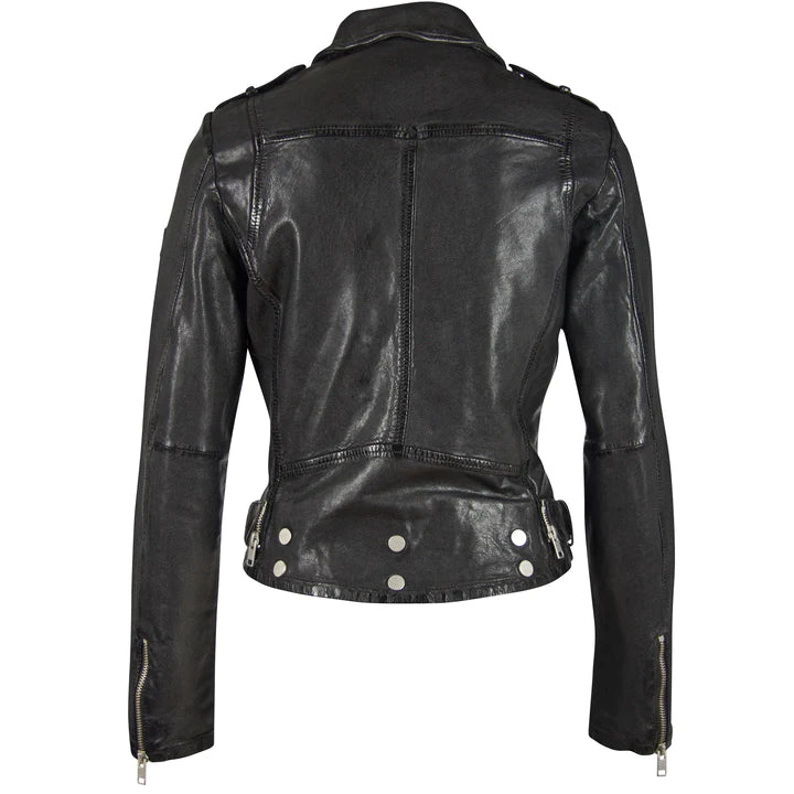 Wild Leather Jacket Black