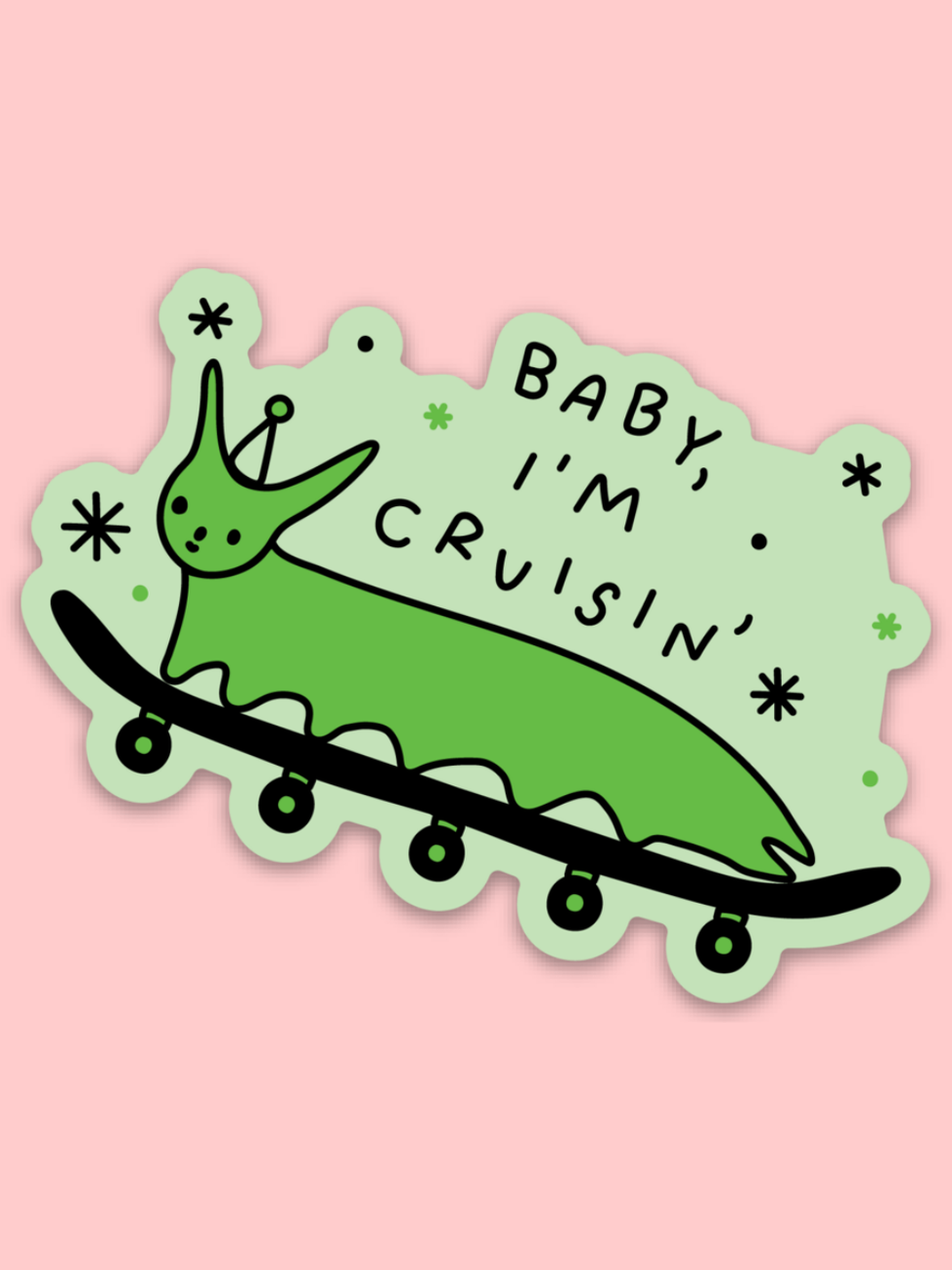 Baby I'm Cruisin Sticker | Christmas Advent Calendar Stocking Stuffers