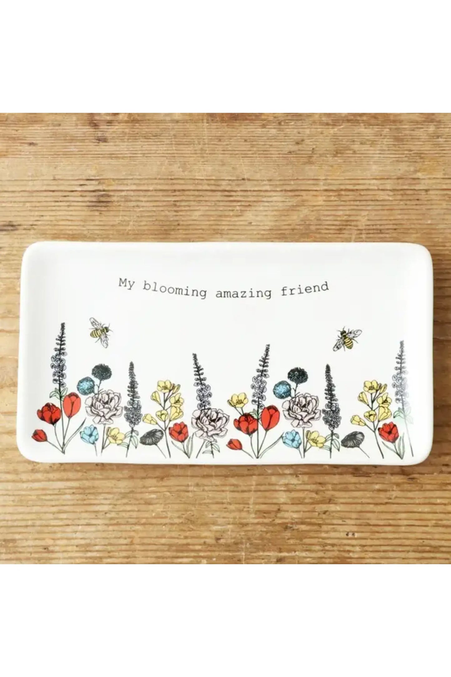 Long Wildflower Amazing Friend Trinket Dish