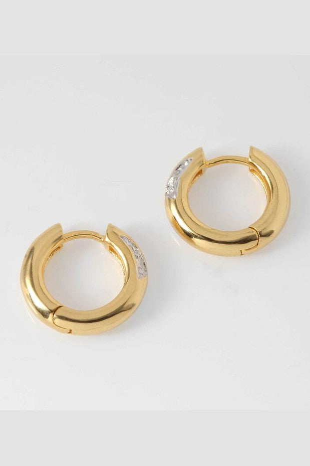 Hoshi Huggie Hoop Earring