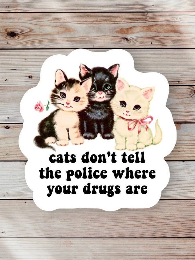 Cat Funny Sticker