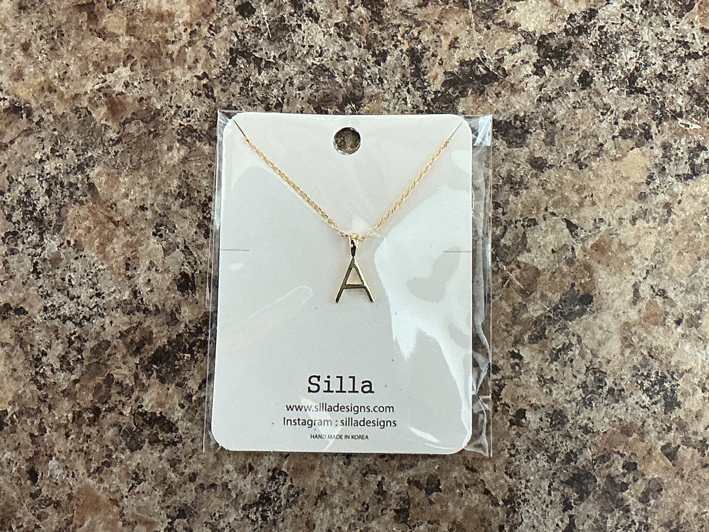 "A" Necklace