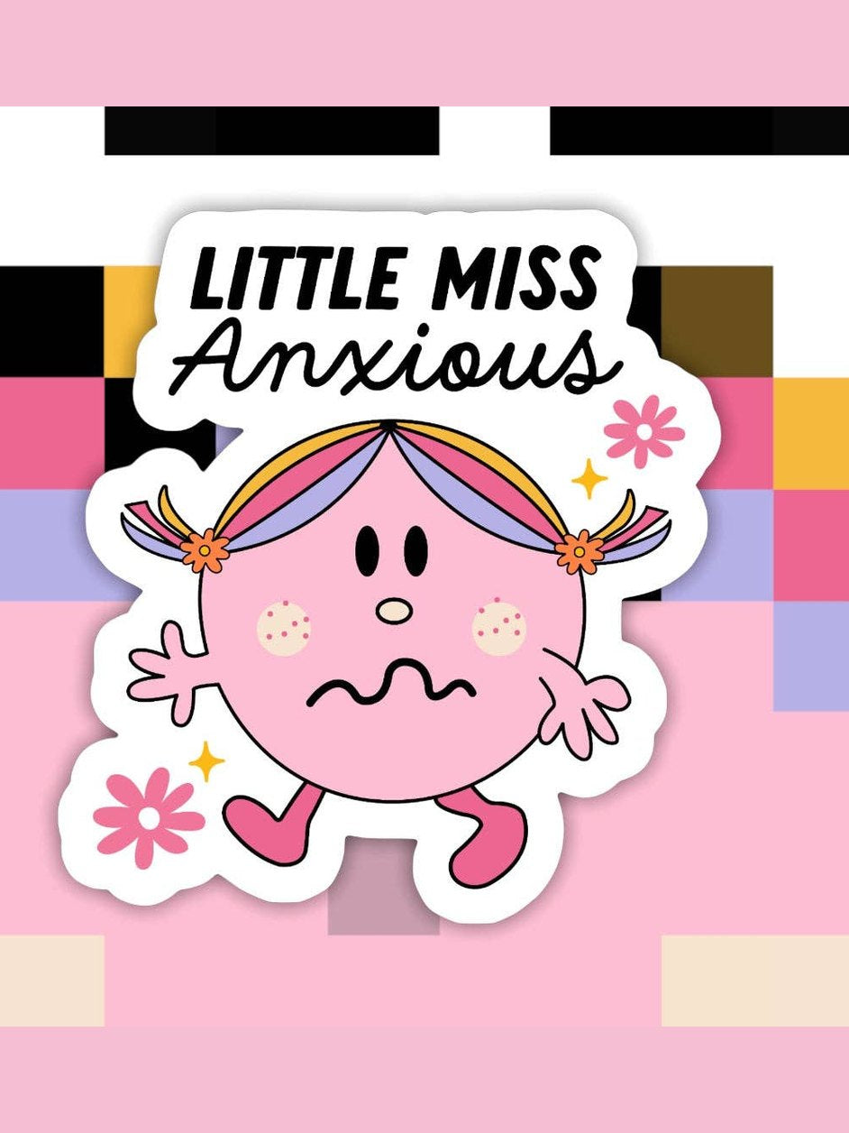 Little Miss Anxious Sticker