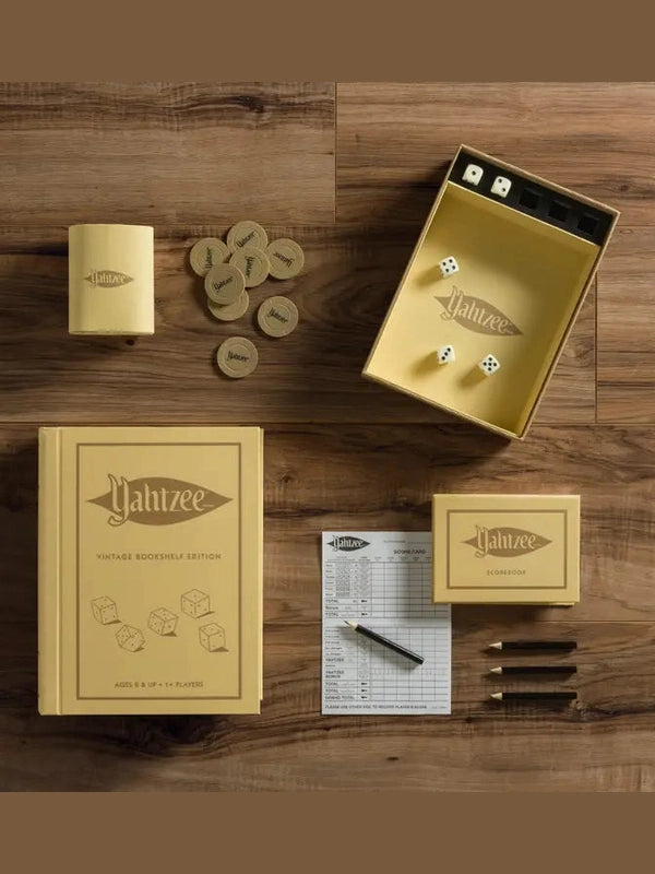 WS Game Company Yahtzee Vintage Bookshelf Edition