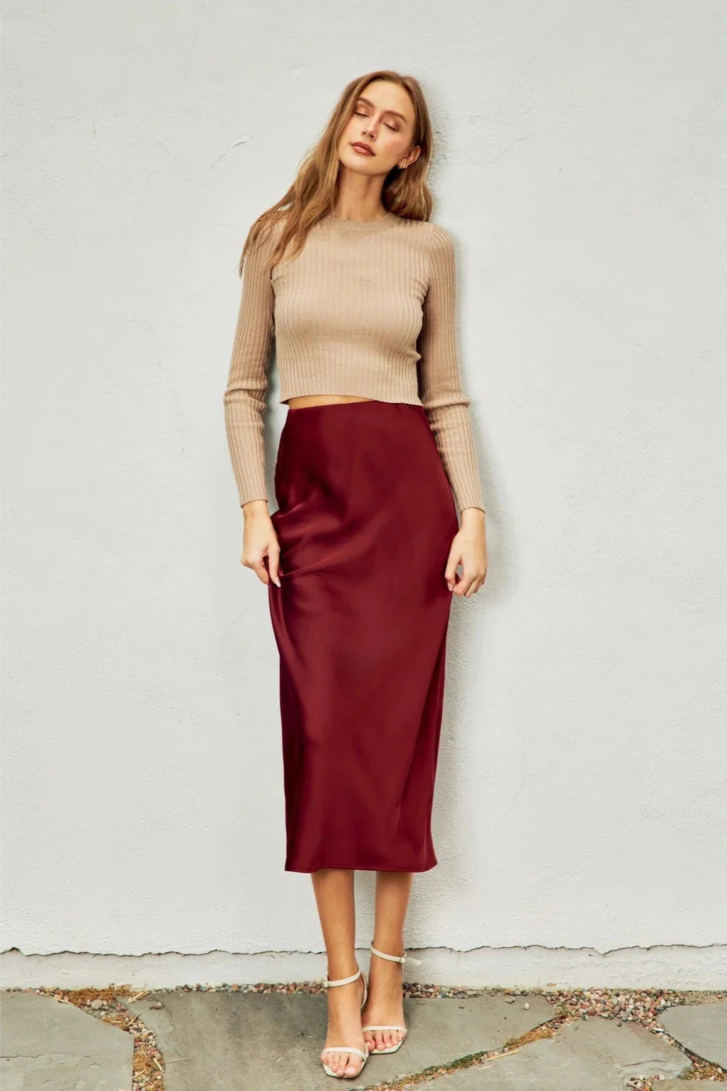 Going Out Pull On Maxi Skirt