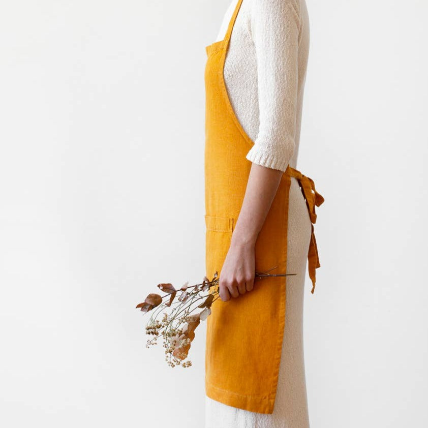 Daily Apron | Mustard Linen