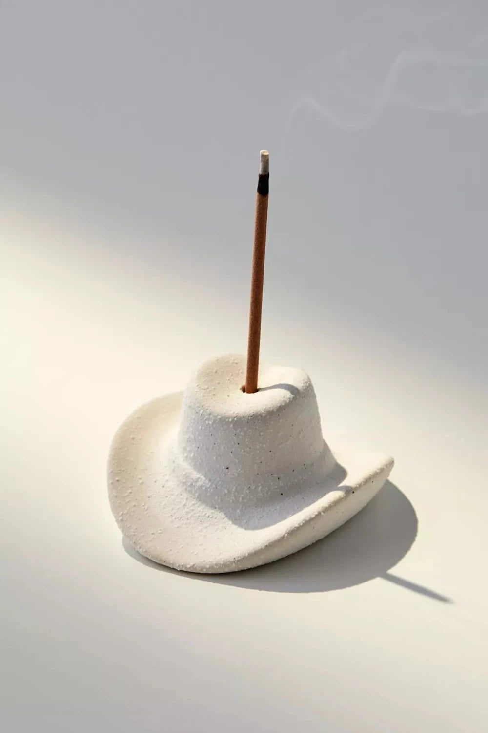Cowboy Hat Incense Holder | White