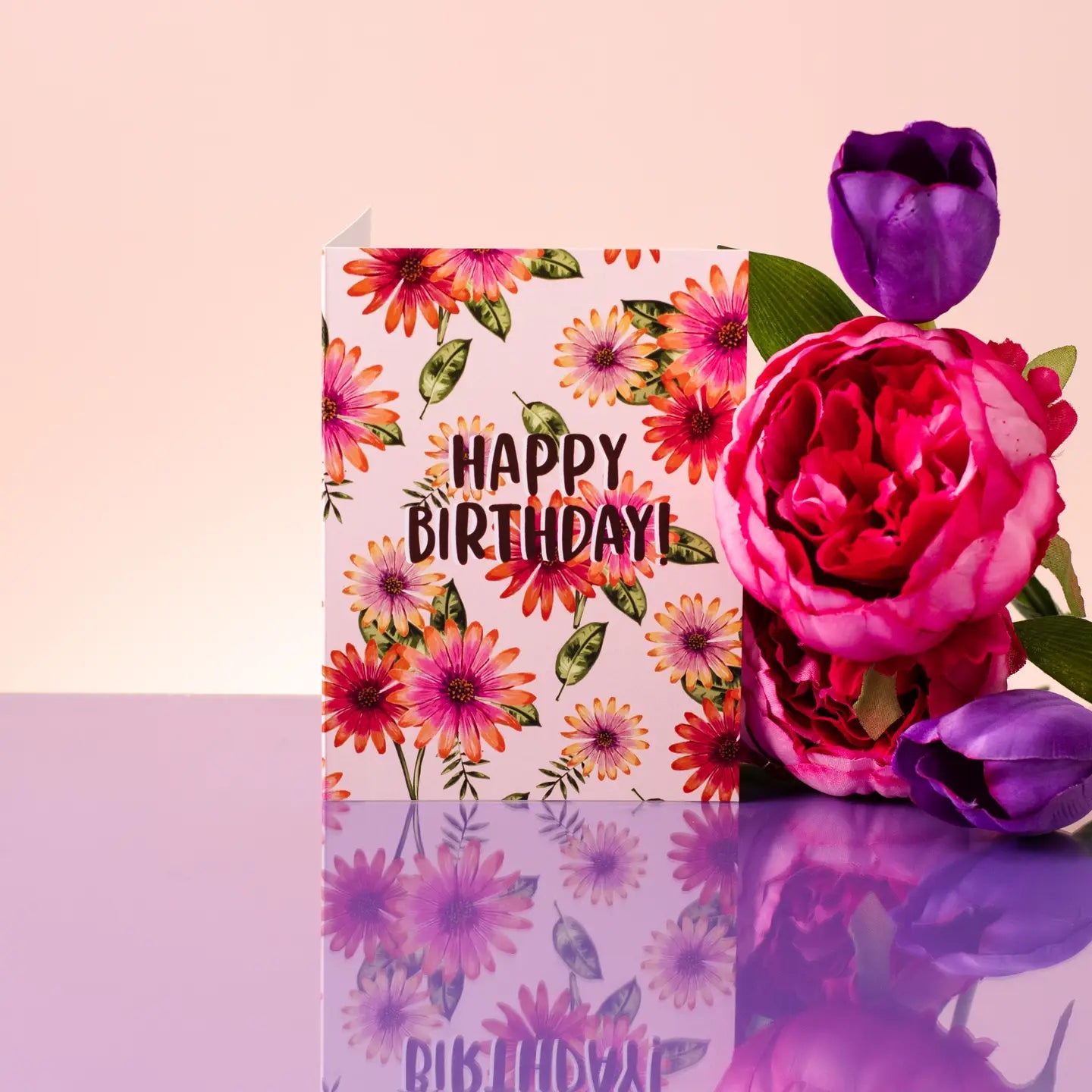 Happy Birthday (African Daisies) - Greeting Card