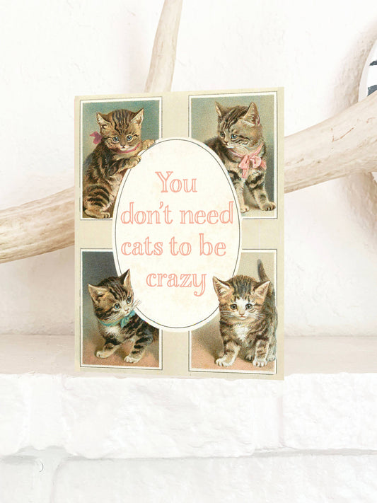 Crazy Cats Card