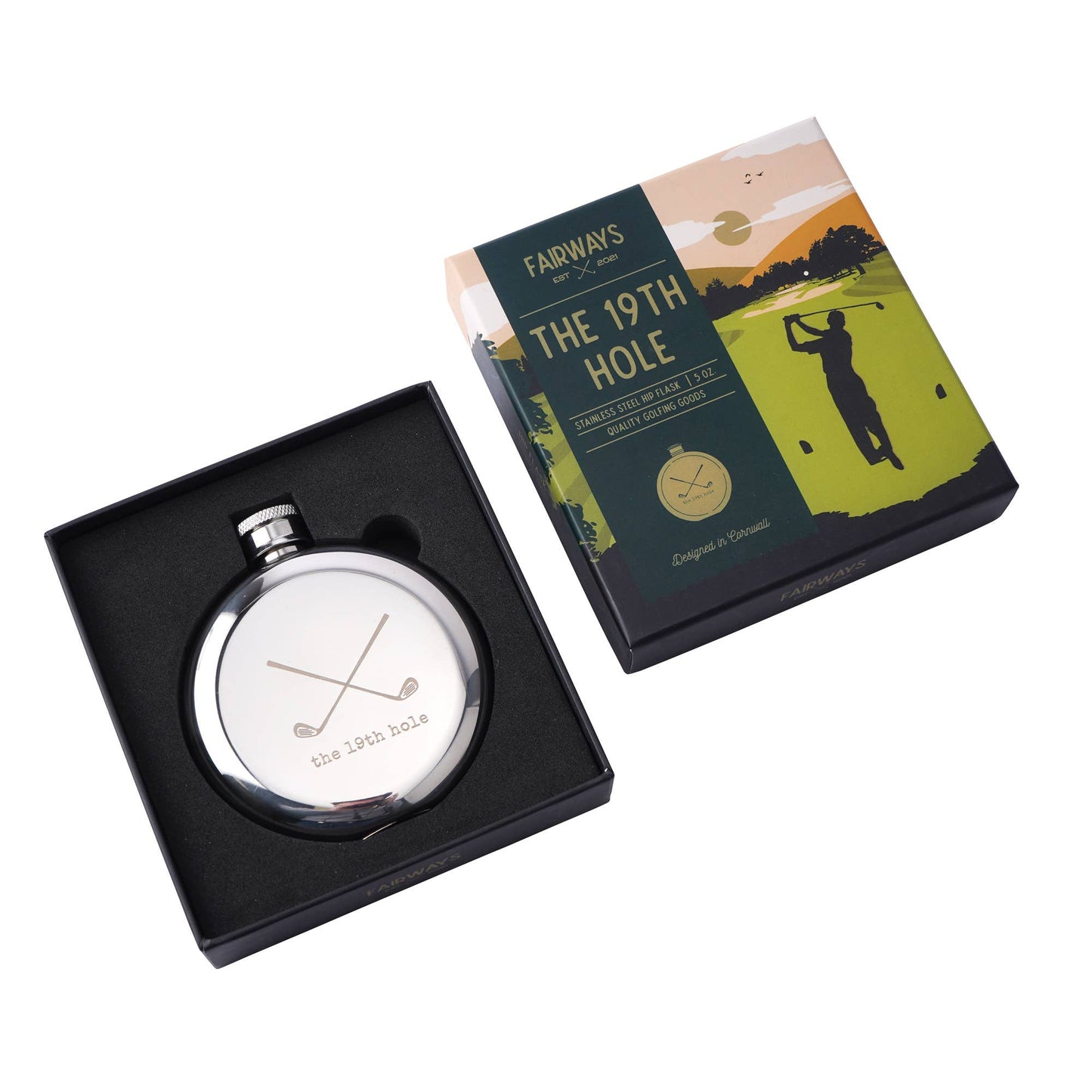 The 19th Hole Hip Flask | Stainless Steel