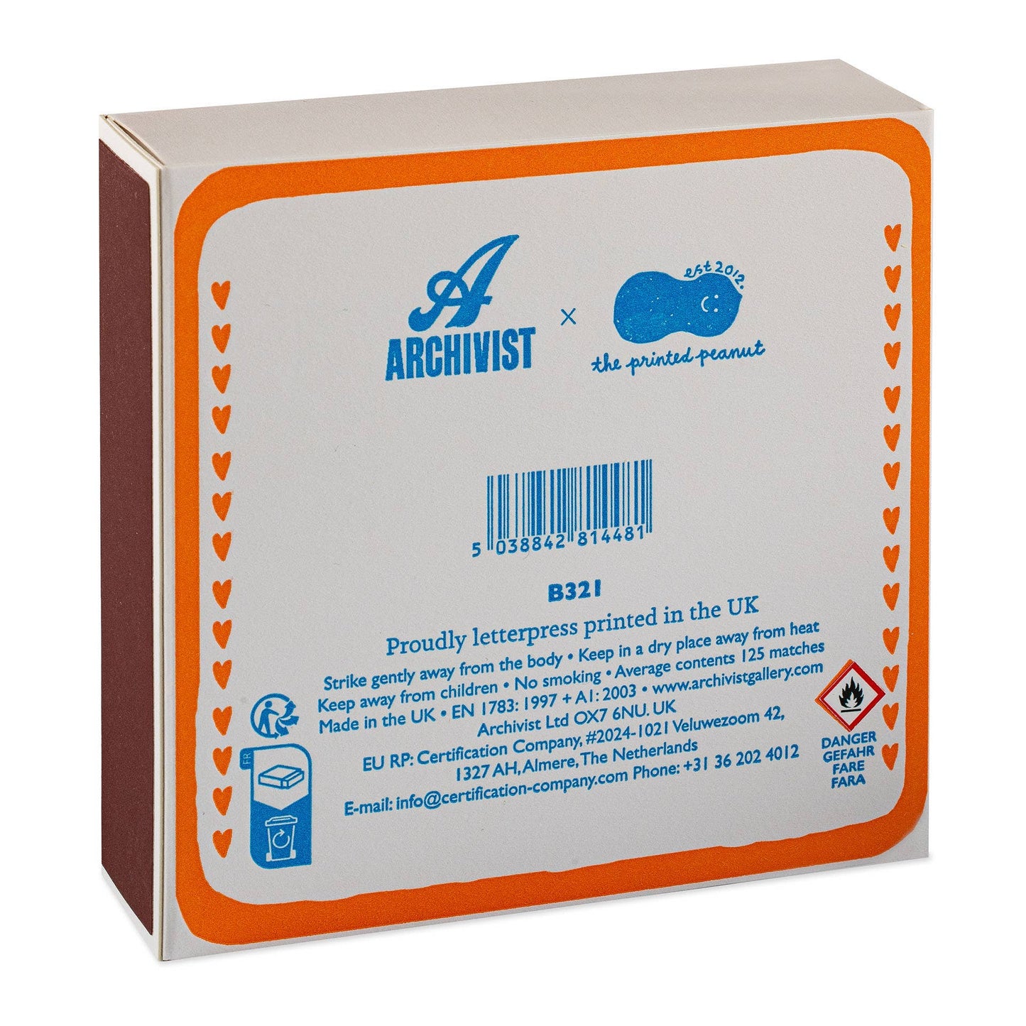 Cat Lover Sardines | Square - Safety Matches