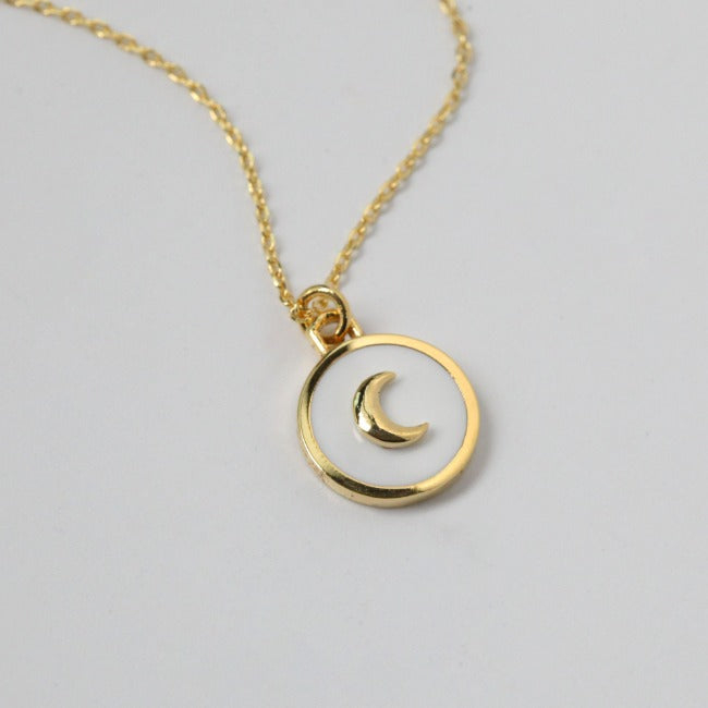 Circle in the Moon Necklace
