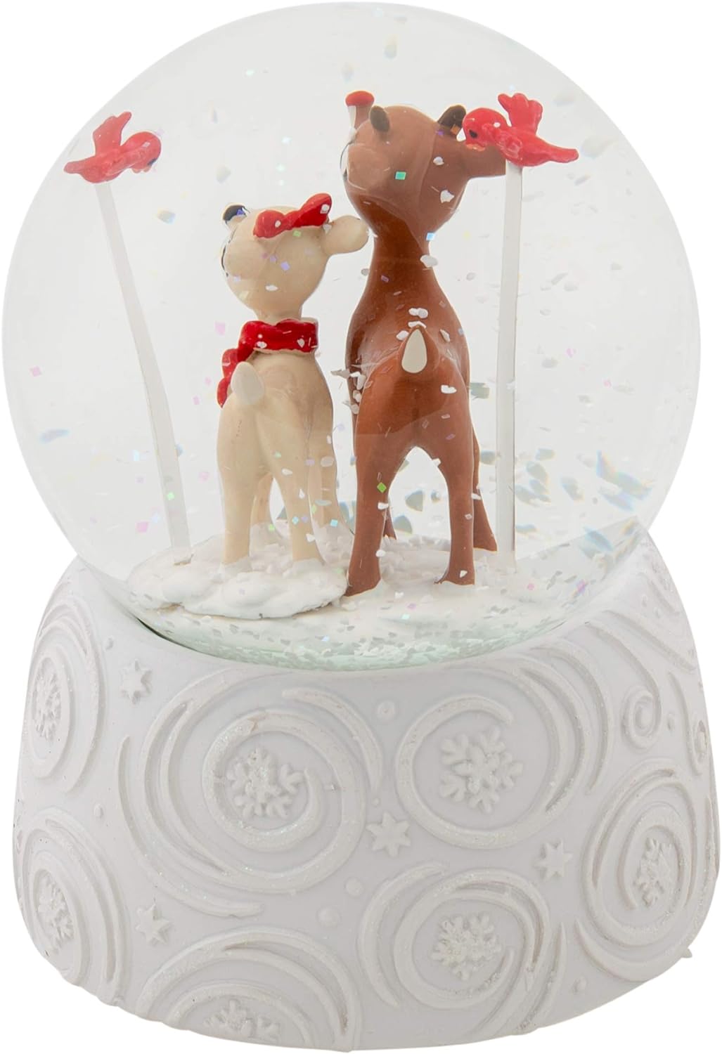 Rudolph & Clarice Snow Globe