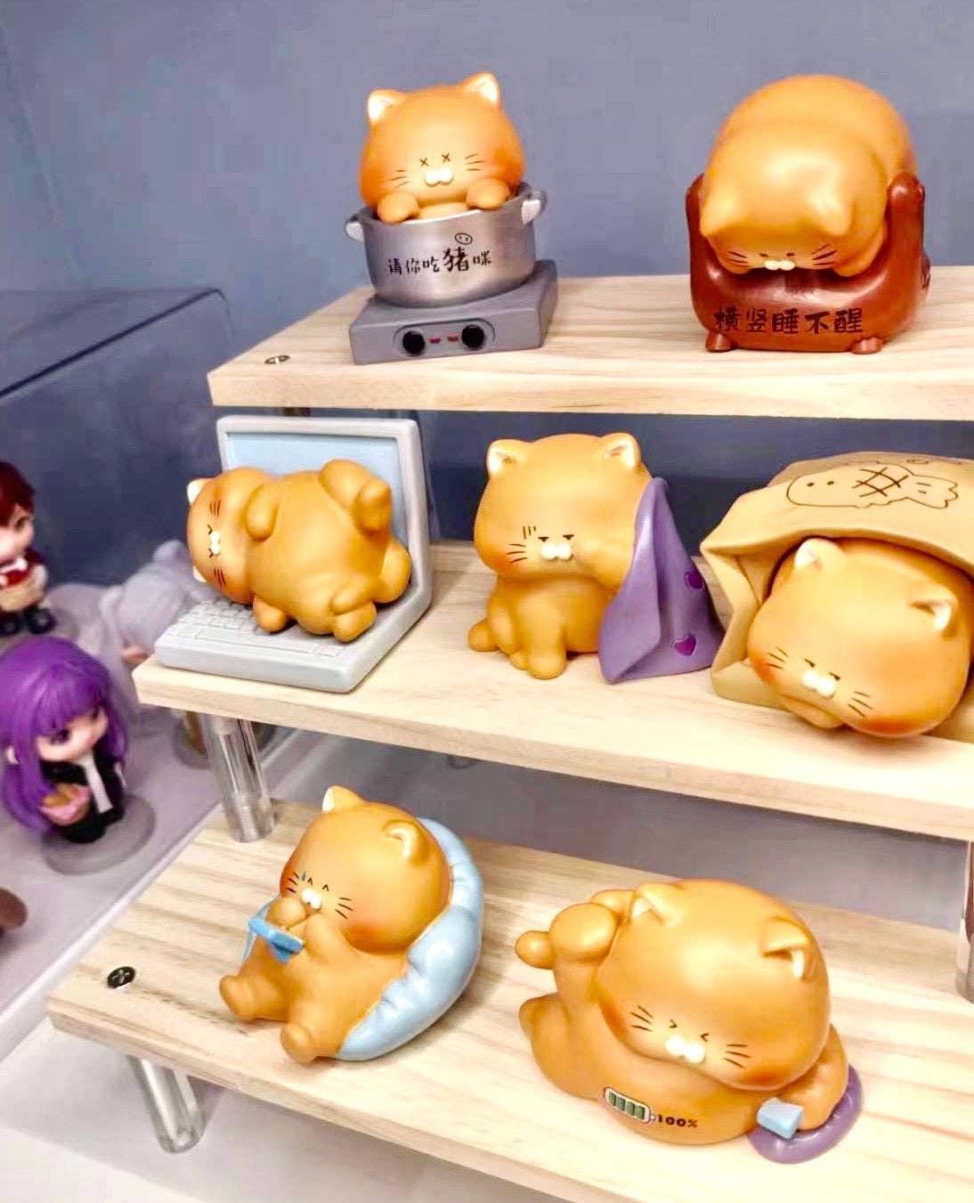 Lunch Break Cats Figurine Blind Box